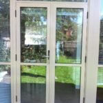 باب ألمنيوم زجاج مزدوج – 90×210 سم